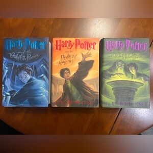 Harry Potter American First Edition Books 5-7